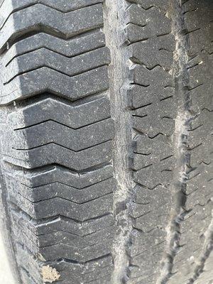 These were the tires they had replaced. Three different brands