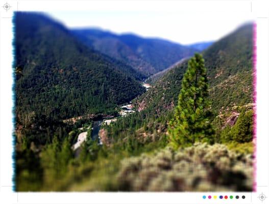 The MIddle Fork American River canyon.