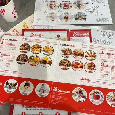 Kids menu