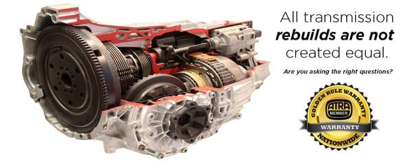 Not all transmission rebuilds are created equal...