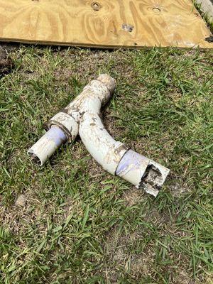 Repaired pipe