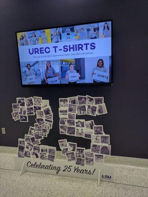 Get a free urec t-shirt by showing your LSU - ID card!