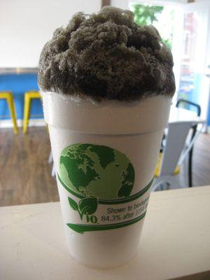 Large Black Licorice shaved ice