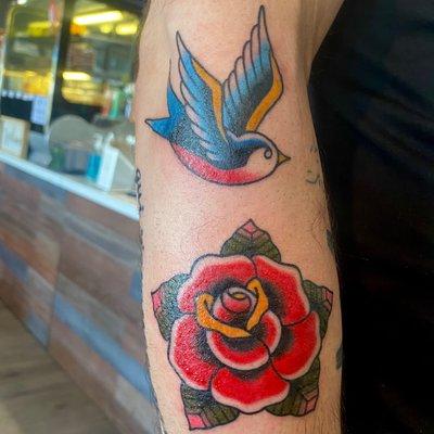 Swallow and Rose by Jesse