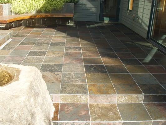 Slate patio