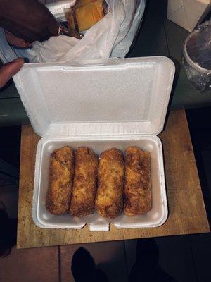 Egg rolls.