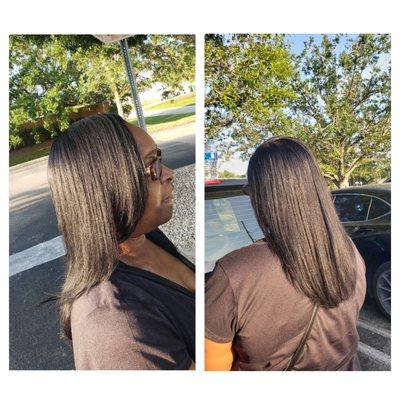 Relaxer and cut