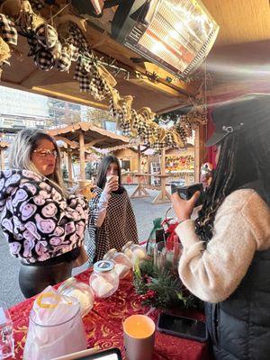 Customers enjoying our markets