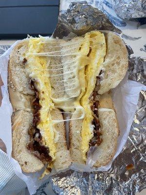 Bacon, Egg and Cheese on A Bagel