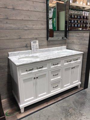 Love this style counter top and vanity