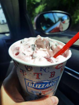 Choco dipped strawberry blizzard