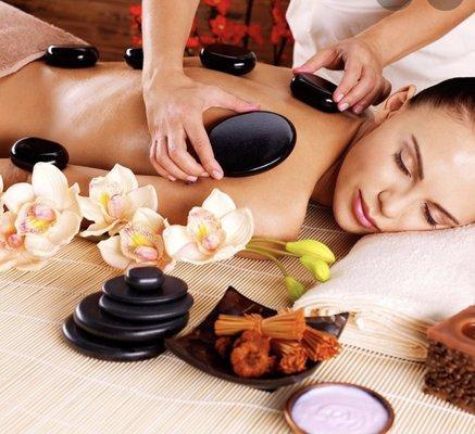 Hot stone massage