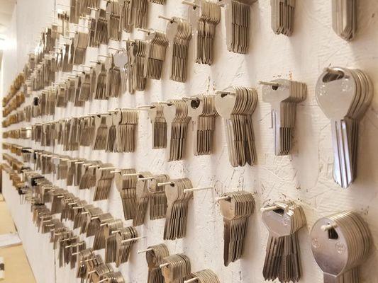 We stock over 300 types of keys!