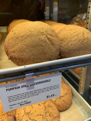 Pumpkin spice snickerdoodle cookie.