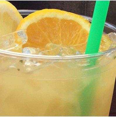 Best known as the most refreshing drink; citrus sunrise lemonade made with an orange, lemon, and lime! So ridiculously good!