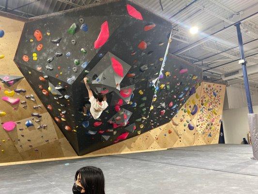 Bouldering section