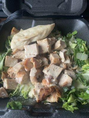 Classic Caesar Salad with chicken