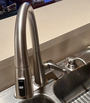 New SS Delta kitchen faucet