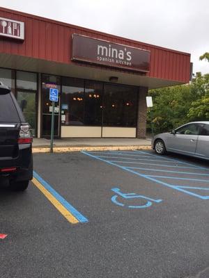 Mina's Spanish Kitchen is in the corner of a plaza