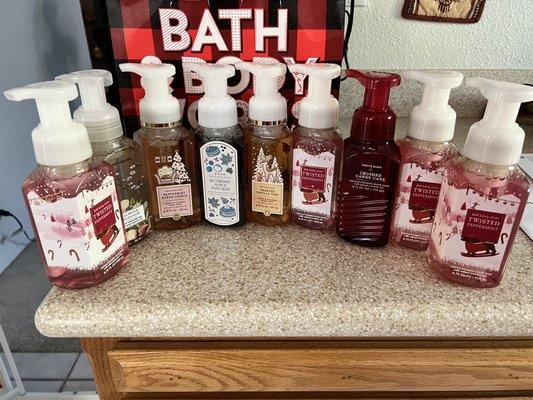 My once a year purchases. One day sale $2.95 hand soaps. Our hands will smell good all year long. 11/20/21