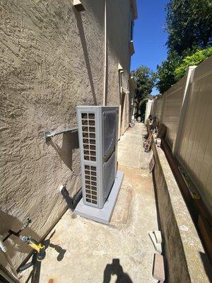 my new AC unit, 14" wide, variant speeds, super quiet, grant efficiency