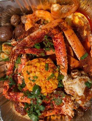 Korean shrimp and crab boil