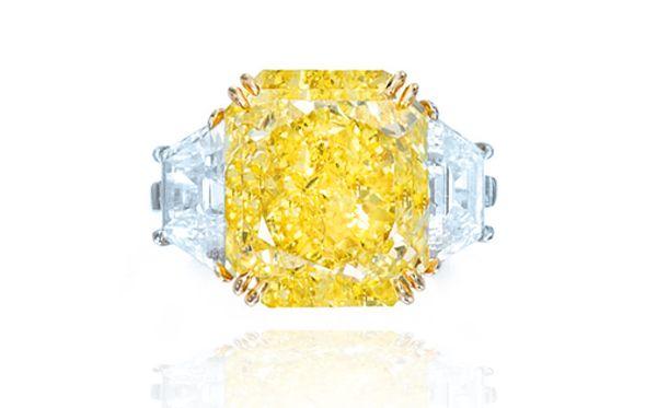 Yellow Radiant Diamond Engagement Ring