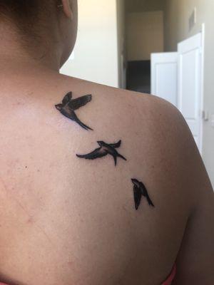 Flying Bird Tattoo