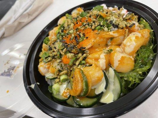 Spicy Scallop Poke bowl