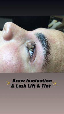 Lash lift & tint! Brow Lamination!