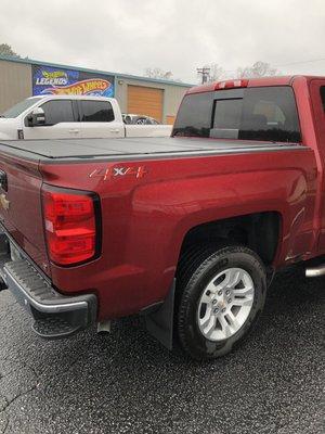 After: Great shot of the Mud Flaps & Tonneau Cover.