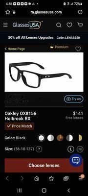 These are the glasses I ordered.