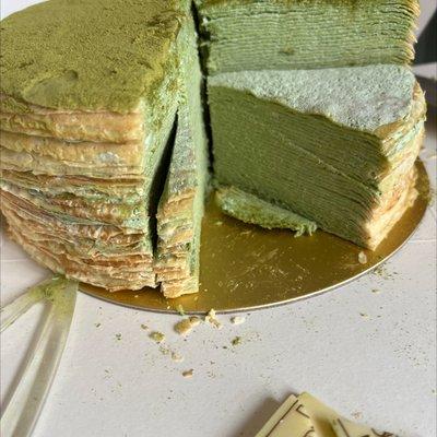 Green tea cake