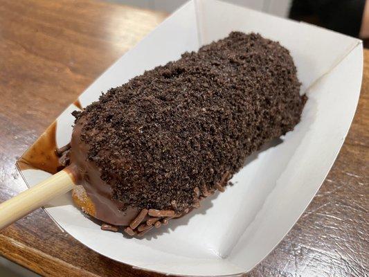 Chocolate dipped Twinkie