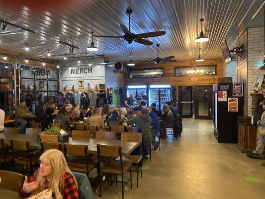 The main beer hall/dining room.