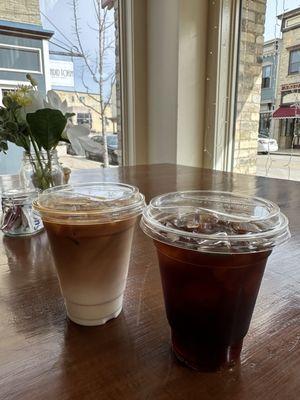 Latte & black Iced Coffee