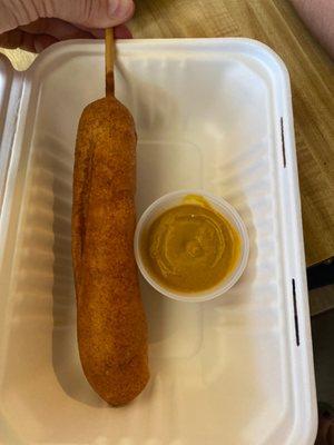 Jumbo corn dog