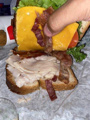 Roast Turkey Ranch & Bacon Sandwich