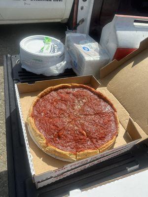 Large Deep Dish Meat Eater's Deluxe.