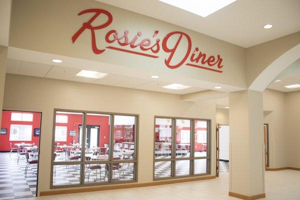 Grab a bite in Rosie's Diner