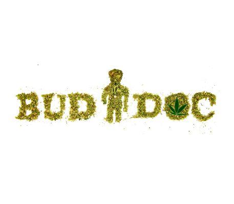 Our logo done with real Cannabis by Greg from Cannabiscapes.