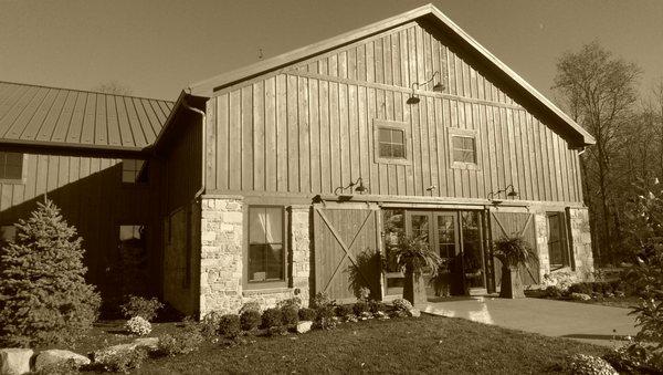 Main entrance to the "Barn"