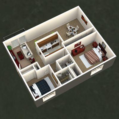 Two Bedroom Floorplan