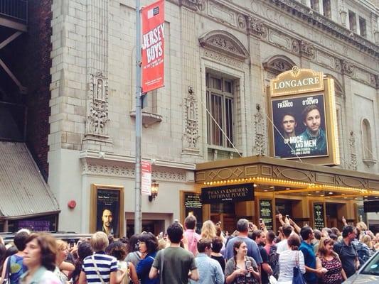 After the Sunday matinee at the Longacre Theater, July 12, 2014