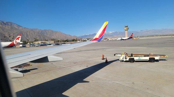 Palm Springs window view