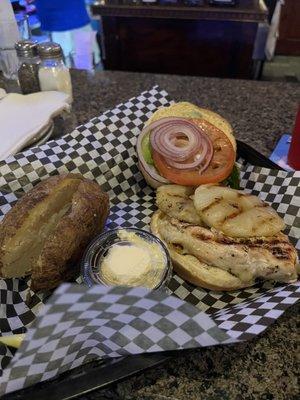 Teriyaki chicken sandwich