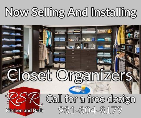 Closet organizers. Mcminnville TN