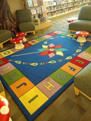 Great space for reading and learning ABC's