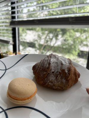 Mango Macaroon and Raspberry Croissant