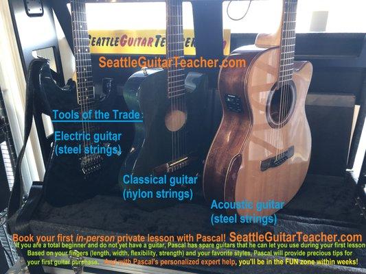 Electric Guitar, Classical Guitar, Acoustic Guitar - Pascal Louvel
   SeattleGuitarTeacherCom